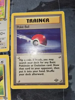 Jungle 5 Card Lot Rapidash, Eevee, Tauros, Jigglypuff, Poke Ball Pokemon Vintage - Image 5