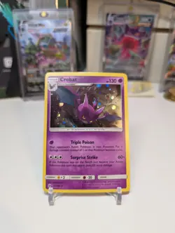 *HD Swirl*Crobat 056/149 Cosmo Holo Rare - Sun & Moon Base Set LP Pokemon TCG - Image 1