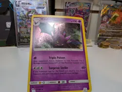 *HD Swirl*Crobat 056/149 Cosmo Holo Rare - Sun & Moon Base Set LP Pokemon TCG - Image 2