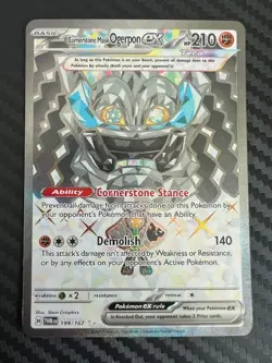 Pokemon TCG Twilight Masquerade Cornerstone Mask Ogerpon ex Holo 199/167 NM - Image 1