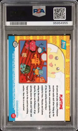 1999 Topps Pokemon movie Edition Playtime #57 PSA 10 - Blue label - Image 2