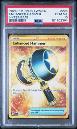 2024 POKEMON TWM EN-TWILIGHT MASQUERADE HYPER RARE #224 ENHANCED HAMMER PSA 10 - Image 1