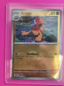 Pokemon TCG Archen 050/086 White Flare Master Ball Pattern Holo Foil - Image 1