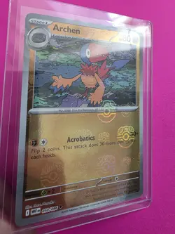 Pokemon TCG Archen 050/086 White Flare Master Ball Pattern Holo Foil - Image 3
