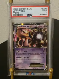 PSA 9 MINT 2012 POKEMON BLACK AND WHITE MEWTWO EX PROMO #BW45 - Image 1