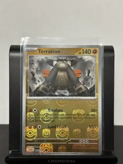 Pokemon White Flare Terrakion 054/086 (Masterball Pattern) Reverse Holo Rare NM - Image 1
