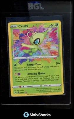 2020 POKEMON SWORD & SHIELD VIVID VOLTAGE #009/185 CELEBI AMAZING RARE - Image 1