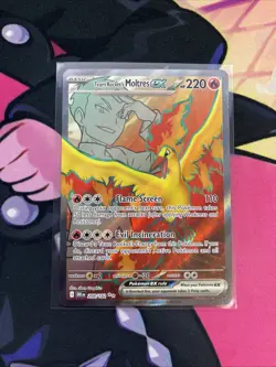 Pokemon TCG Team Rockets Moltres EX Destined Rivals 208/182 NearMint Condition - Image 1