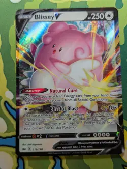 Pokemon TCG Blissey V Sword & Shield - Chilling Reign 119/198 Holo Ultra Rare - Image 1