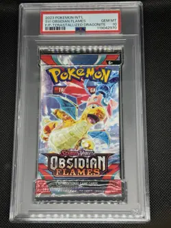 PSA 10 - Terastallized Dragonite - Pokemon SVI Obsidian Flames Booster Pack - Image 1