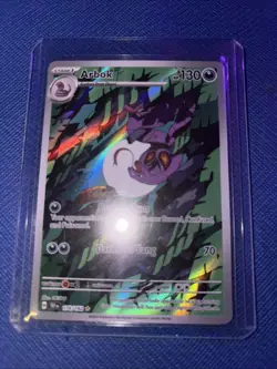 Pokemon TCG Arbok 176/162 Temporal Forces Illustration Rare Card NM Condition - Image 1