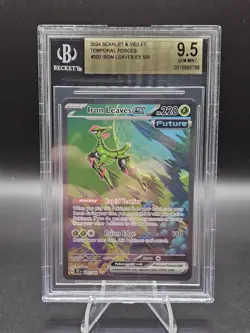 BGS 9.5 Iron Leaves Ex SIR Temporal Forces Pokemon Card English - Image 1