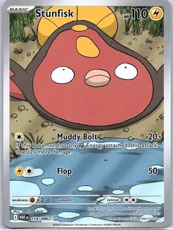 Stunfisk 118/086 SV: White Flare - Pokemon Card - NM - Image 1