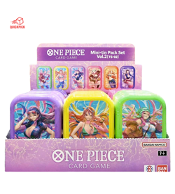 One Piece Card Game Mini-tin Pack Set Vol.2 Asian Limited - Set of 6 Mini Tins - Image 1