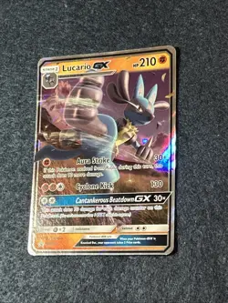 Pokemon Card Lucario GX SM100 Holo Black Star Promo 2018 Sun & Moon - Image 2
