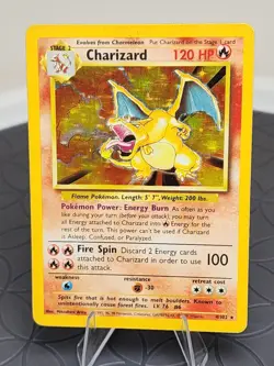 Charizard Pokemon Trading Card Holo Rare 4/102 1999 Base Set Very Good Condition - Image 1