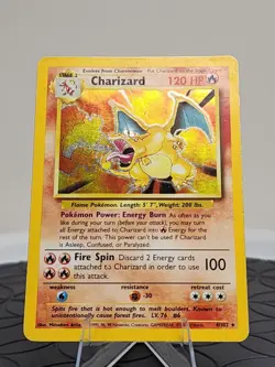 Charizard Pokemon Trading Card Holo Rare 4/102 1999 Base Set Very Good Condition - Image 2