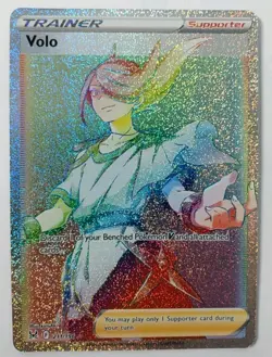Volo 211/196 Lost Origin Rainbow Secret Rare Trainer Pokemon TCG Card - Image 1