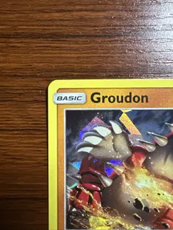 Groudon Rare Cracked Ice Holo Card SM Cosmic Eclipse 113/236 Pokemon TCG 2019 - Image 2