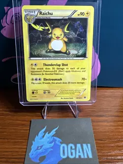 Pokemon TCG Raichu Breakthrough Holo Rare Card 49/162 Cracked Ice - Image 1
