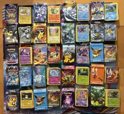 Pokemon Card Lot Fire Holo Etc Theme Decks Pikachu Raichu Deoxys Sylveon Glaceon - Image 1