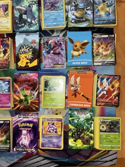 Pokemon Card Lot Fire Holo Etc Theme Decks Pikachu Raichu Deoxys Sylveon Glaceon - Image 2