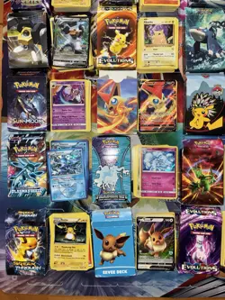 Pokemon Card Lot Fire Holo Etc Theme Decks Pikachu Raichu Deoxys Sylveon Glaceon - Image 3
