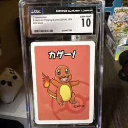 CGC 10 Charmander Old Maid 2019 Japanese Pokemon Card - Image 1