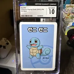 CGC 10 Squirtle Old Maid 2019 Japanese Pokemon Card - Image 1