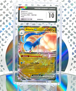 CGC 10 Altaria EX 140/182 Paradox Rift Full Art Double Rare Pokemon Card - Image 1
