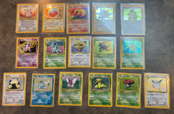 Pokemon Jungle Complete Holo error (no symbol) set 16 Cards NM/LP - Image 1