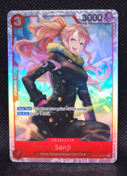 OP10-005 Sanji SR One Piece Card Game Royal Blood TCG English - Image 1