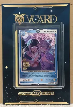 Gamer Supps VCard Vtuber Awards 2024 Promo Card Womp Snack 001 - Image 1