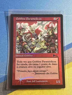 Magic the Gathering MTG Urza's Legacy GOBLIN MEDICS Foil Portuguese - Image 1