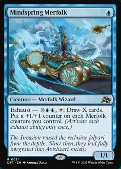 Mindspring Merfolk - Foil R MTG Aetherdrift - Image 1