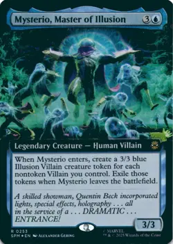 MTG Mysterio, Master of Illusion (Extended Art) Foil NM Spider-Man Magic - Image 1