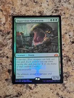 Impervious Greatwurm Buy-A-Box Promos Foil Guilds Of Ravnica Unplayed - Image 2