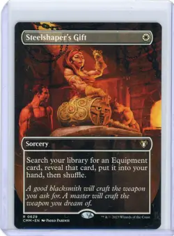 [1x] Steelshaper's Gift - Borderless Near Mint, English Commander Masters Extras - Image 1