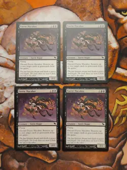 NM Faerie Macabre Shadowmoor SHM X4 (Playset) MTG Magic the Gathering - Image 1