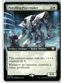 Patrolling Peacemaker (Extended Art) 25 NM MTG EOC Magic - Image 1
