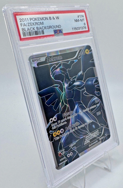 Zekrom EX Black & White 114/114 Full Art Holo PSA 8 NM-Mint Pokemon Card Fresh - Image 4