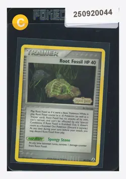 Pokemon Root Fossil HP 40 Stamped Holo 2006 80/92 EX Legend Maker English - Image 1