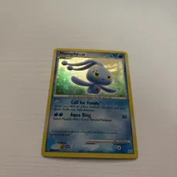 Manaphy DP Trainer Kit Manaphy 4/12 Holo Pokemon Card - Image 1