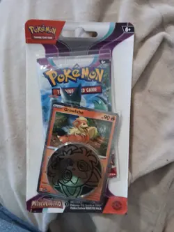 SEALED Pokemon Paldea Evolved Growlithe Promo Checklane Blister Pack Coin- WOW!! - Image 1