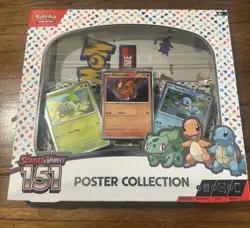 Pokemon TCG Scarlet & Violet 151 Poster Collection Box 3 Packs New Sealed 820650853166 - Image 1
