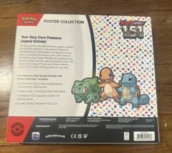 Pokemon TCG Scarlet & Violet 151 Poster Collection Box 3 Packs New Sealed 820650853166 - Image 2