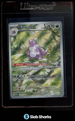 2023 POKEMON SV 151 - MEW EN #174/165 NIDOKING ILLUSTRATION RARE - Image 1