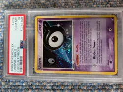 Pokemon Unown EX Unseen Forces Rare Holo with Swirl. #J/28 PSA 10 - Image 2