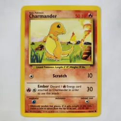 Charmander 46/102 - Common - Pokemon TCG - Base Set - MP - Image 1