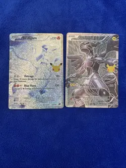Pokemon TCG Celebrations 25th Anniversary Reshiram And Zekrom Full Art Near Mint - Image 1